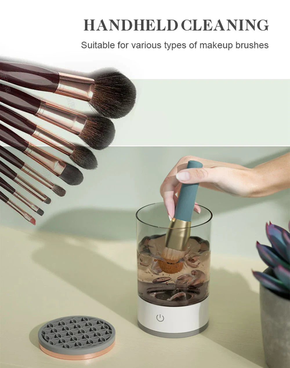 LuxiBrush™️ Pro Automatic Makeup Brush Cleaner 