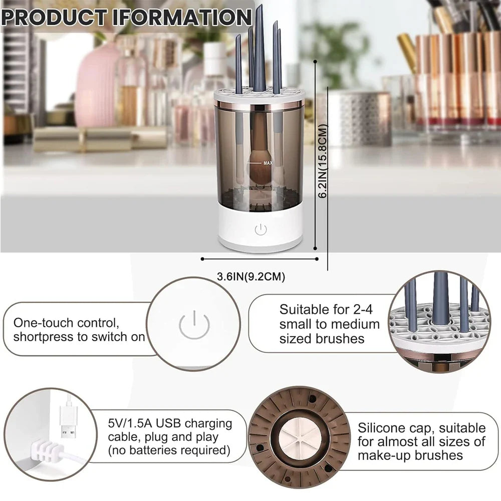 LuxiBrush™️ Pro Automatic Makeup Brush Cleaner 