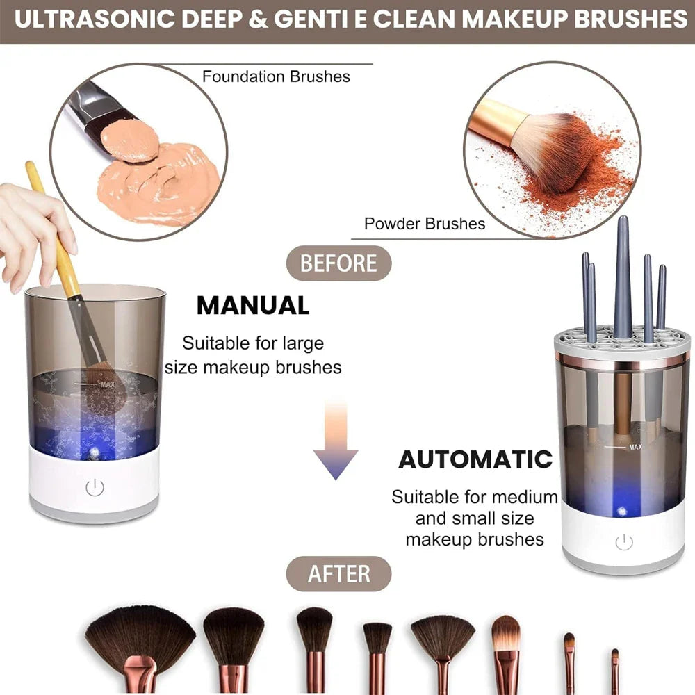 LuxiBrush™️ Pro Automatic Makeup Brush Cleaner 