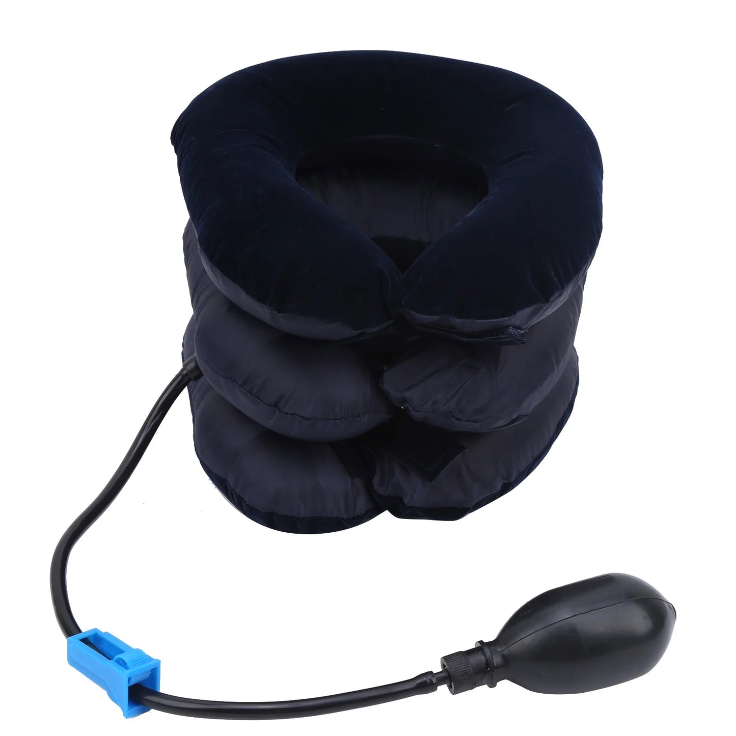Inflatable Neck Traction Device, Inflatable Neck Stretcher Traction, Inflatable 3 Layers Cervical Neck Traction Device Pain Relief Adjustable Neck Stretcher