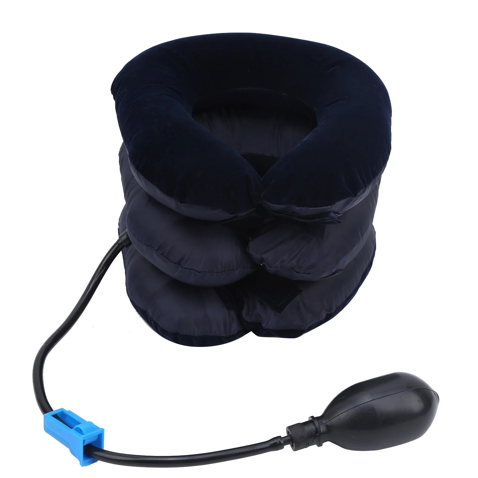 Inflatable Neck Traction Device, Inflatable Neck Stretcher Traction, Inflatable 3 Layers Cervical Neck Traction Device Pain Relief Adjustable Neck Stretcher