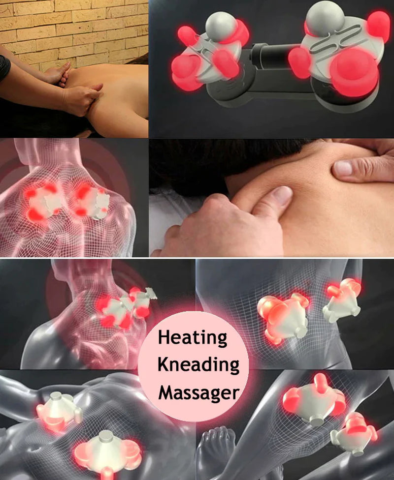 SoulSooth™️  Heated Back Neck and Shoulder Massager 