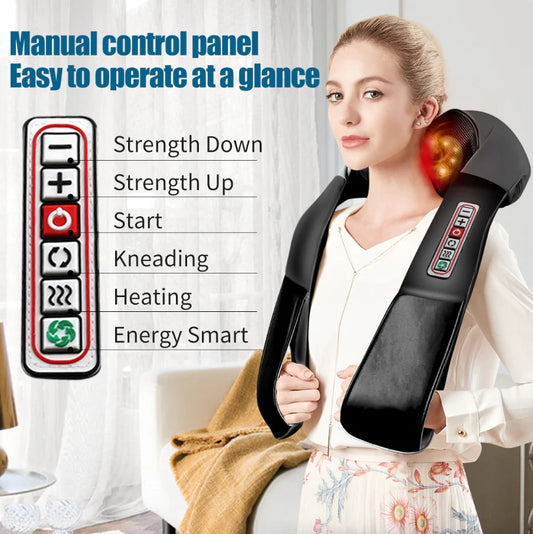 SoulSooth™️  Heated Back Neck and Shoulder Massager 